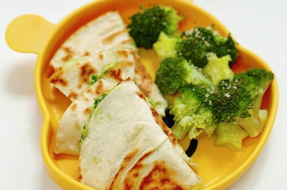 Creamy Spinach & Avocado Quesadillas